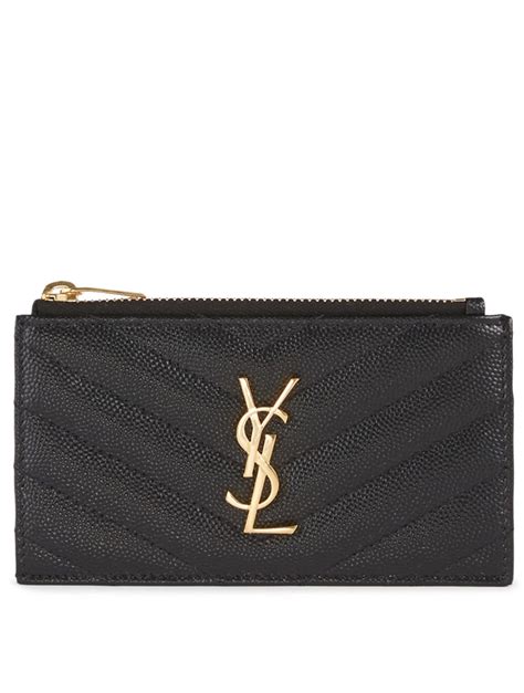 ysl zipper cardholder|YSL card holders.